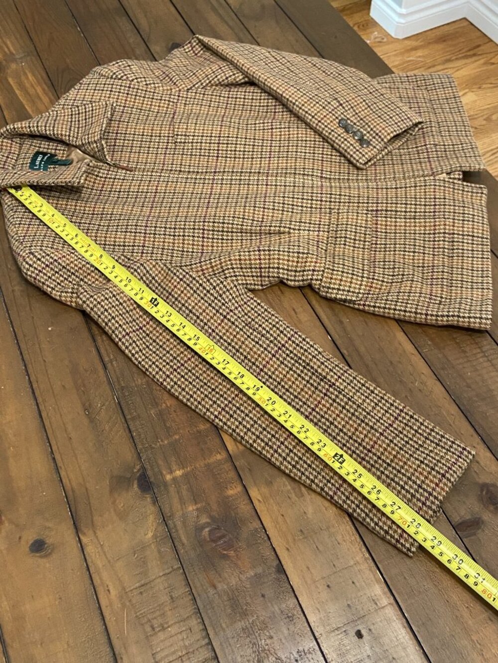 VTG Ralph Lauren Wool Houndstooth Riding Jacket 10 - Picture 11 of 11